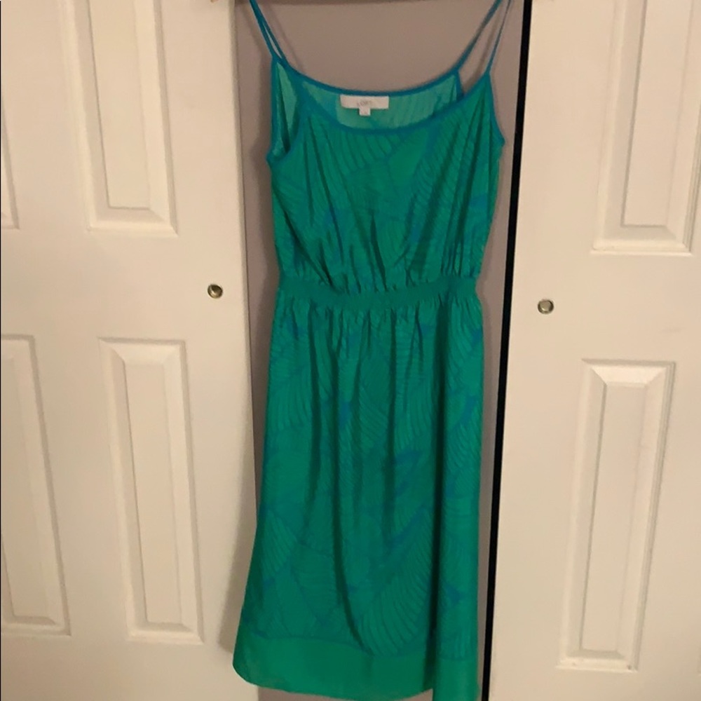 Green midi dress